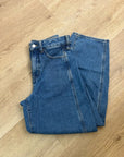 J. Crew 100% Regnerative Cotton Barrel Leg Jean in Elaine Wash