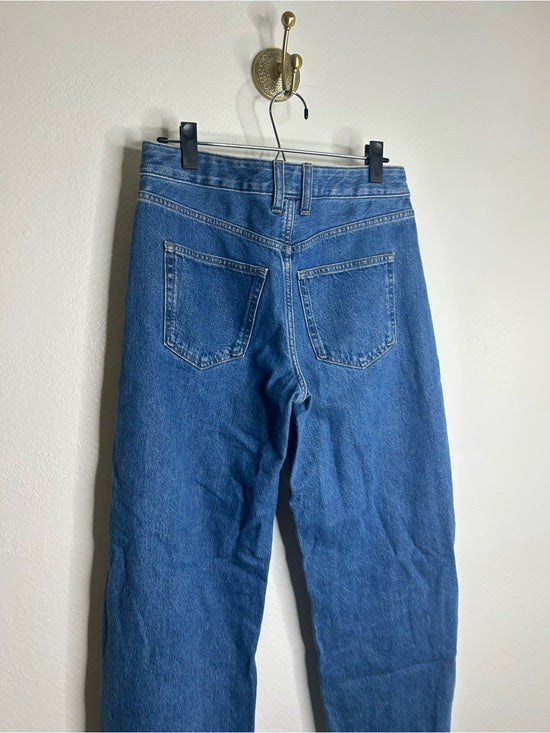 J. Crew 100% Regnerative Cotton Barrel Leg Jean in Elaine Wash