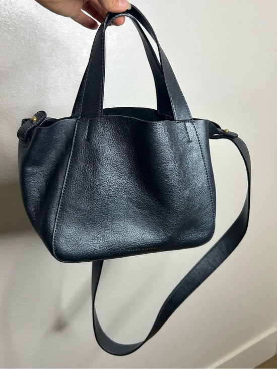 Minor History 100% Cow Leather Pebbled Leather Little Times Tote Bag Crossbody