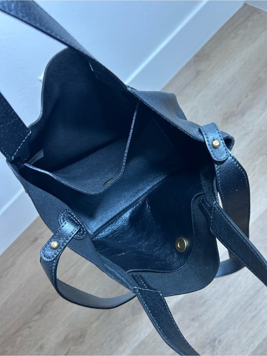 Minor History 100% Cow Leather Pebbled Leather Little Times Tote Bag Crossbody