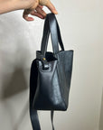 Minor History 100% Cow Leather Pebbled Leather Little Times Tote Bag Crossbody