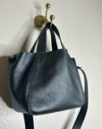 Minor History 100% Cow Leather Pebbled Leather Little Times Tote Bag Crossbody