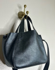 Minor History 100% Cow Leather Pebbled Leather Little Times Tote Bag Crossbody