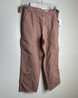 AG Cotton Linen The Noten Carpenter High Rise Straight Leg Ankle Pant