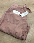 AG Cotton Linen The Noten Carpenter High Rise Straight Leg Ankle Pant
