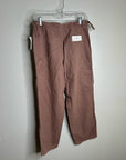 AG Cotton Linen The Noten Carpenter High Rise Straight Leg Ankle Pant