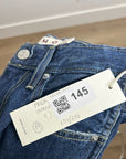AMO 100% Cotton Frida High Rise Flare Leg Jean in Splendor Dark Denim