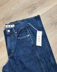 AMO 100% Cotton Frida High Rise Flare Leg Jean in Splendor Dark Denim