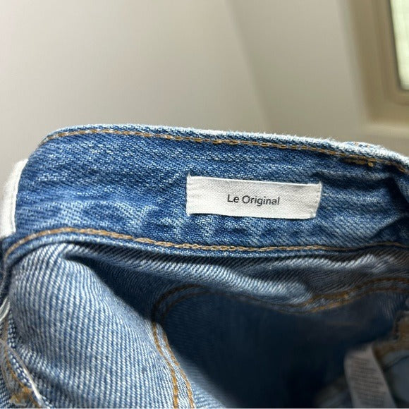 NWT Frame Denim 100% Cotton Le Original Straight Leg Distressed Jean