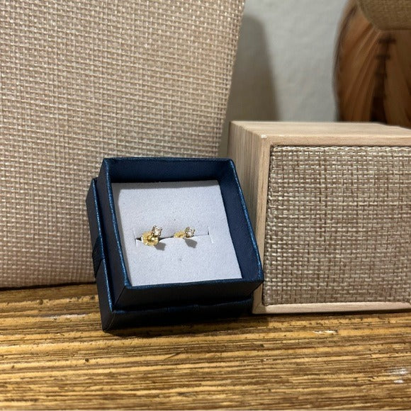 14K Gold 14k Gold Natural Diamond Tiny Stud Earrings
