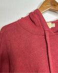 Nation LTD Alpaca Cotton Distressed Hooded Knit Sweater