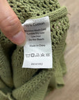 Good Alma 100% Cotton Knit Short Sleeve Button Down Cardigan Sweater Top