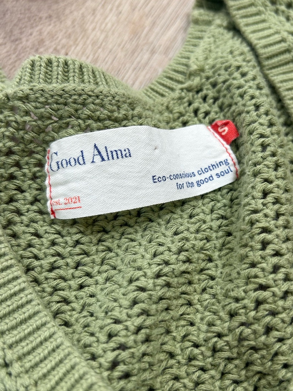 Good Alma 100% Cotton Knit Short Sleeve Button Down Cardigan Sweater Top