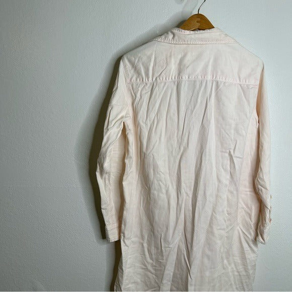 Frank &amp;amp; Eileen Frank &amp;amp; Eileen 100% Mary Famous Denim Light Pink Acid Wash Button Down Dress - Cotton