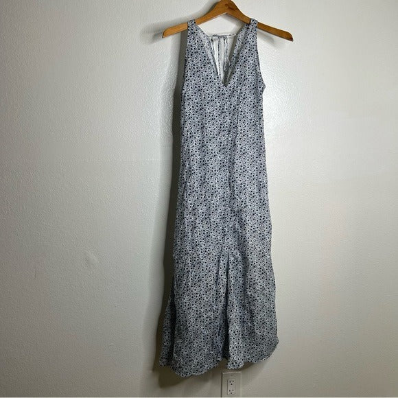 Nation LTD Nation 100% Organic Cotton Lighweight Floral Tie Back Tank Midi Dress - Cotton