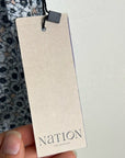 Nation 100% Organic Cotton Lighweight Floral Tie Back Tank Midi Dress
