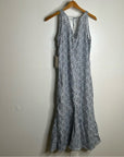 Nation 100% Organic Cotton Lighweight Floral Tie Back Tank Midi Dress