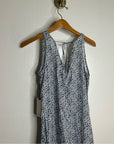 Nation 100% Organic Cotton Lighweight Floral Tie Back Tank Midi Dress