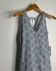 Nation 100% Organic Cotton Lighweight Floral Tie Back Tank Midi Dress