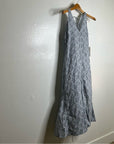 Nation 100% Organic Cotton Lighweight Floral Tie Back Tank Midi Dress