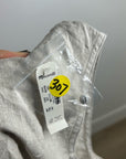 Madewell 100% Linen Neutral Tan Shell Top Contrast Stitching
