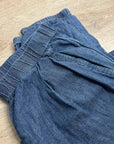 Eileen Fisher 100% Organic Cotton Denim Chambray Pull on Jogger Style Pant