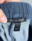 Eileen Fisher 100% Organic Cotton Denim Chambray Pull on Jogger Style Pant
