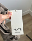 MATE The Label 100% Organic Cotton Heavyweight Tank Maxi Dress In Walnut