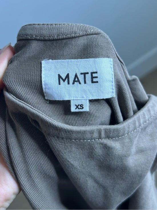 MATE The Label 100% Organic Cotton Heavyweight Tank Maxi Dress In Walnut