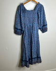 Cleobella 100% Organic Cotton Eva Smocked Floral Midi Dress