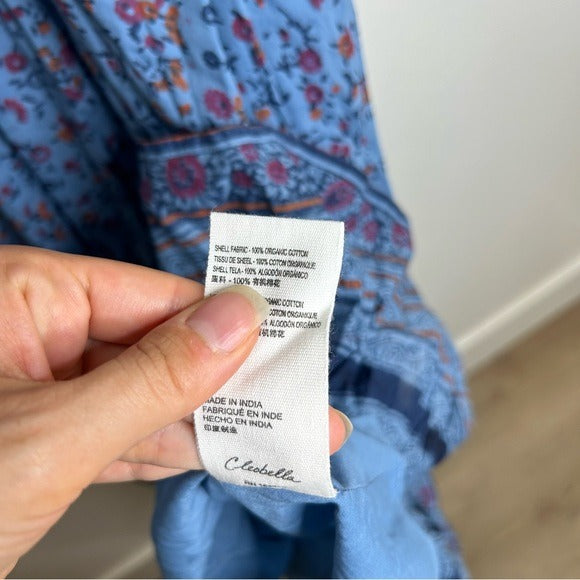 Cleobella 100% Organic Cotton Eva Smocked Floral Midi Dress