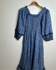 Cleobella 100% Organic Cotton Eva Smocked Floral Midi Dress