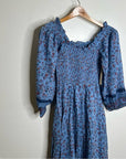 Cleobella 100% Organic Cotton Eva Smocked Floral Midi Dress