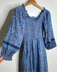 Cleobella 100% Organic Cotton Eva Smocked Floral Midi Dress