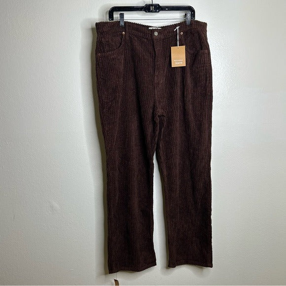 Reformation Reformation 100% Organic Cotton Preston Baggy Straight Corduroy - Cotton
