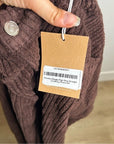 Reformation 100% Organic Cotton Preston Baggy Straight Corduroy