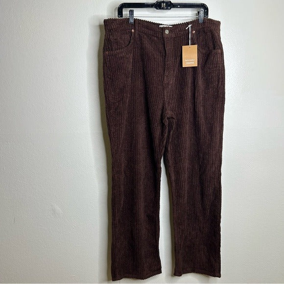 Reformation Reformation 100% Organic Cotton Preston Baggy Straight Corduroy - Cotton