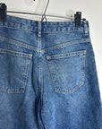 Madewell 100% Cotton Denim The Curvy Darted Barrel Jean Silver Studded Detail