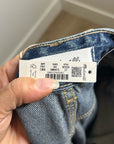 Madewell 100% Cotton Denim The Curvy Darted Barrel Jean Silver Studded Detail