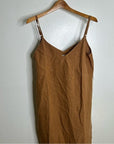 MATE The Label 100% Linen Full Length Maxi Dress in Sedona