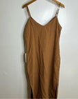 MATE The Label 100% Linen Full Length Maxi Dress in Sedona