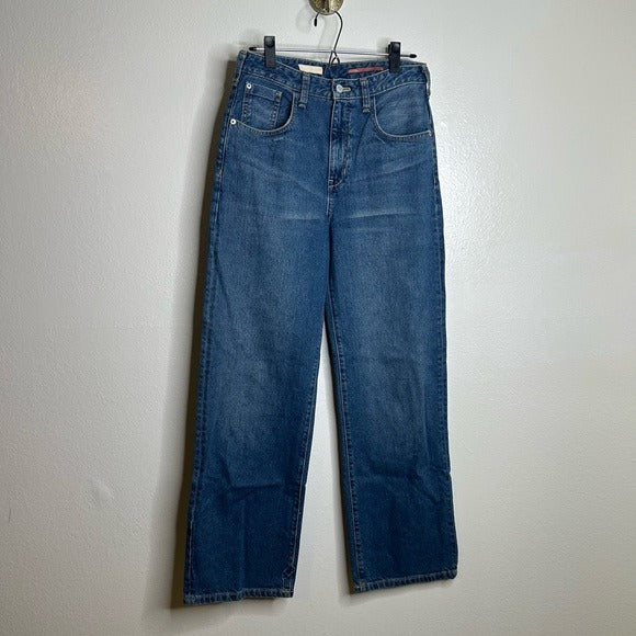 Anthropologie Anthropologie Pilcro 100% Cotton High Rise Straight Leg Jean - Cotton, Denim