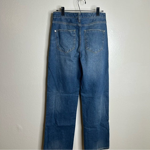 Anthropologie Anthropologie Pilcro 100% Cotton High Rise Straight Leg Jean - Cotton, Denim