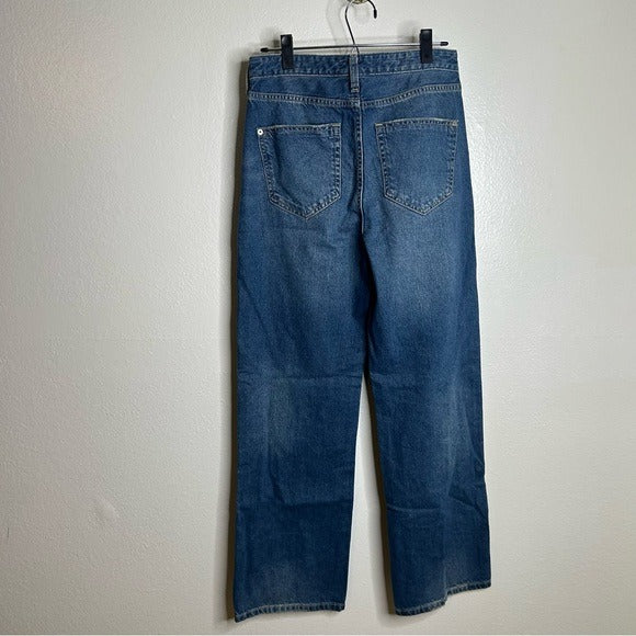 Anthropologie Anthropologie Pilcro 100% Cotton High Rise Straight Leg Jean - Cotton, Denim