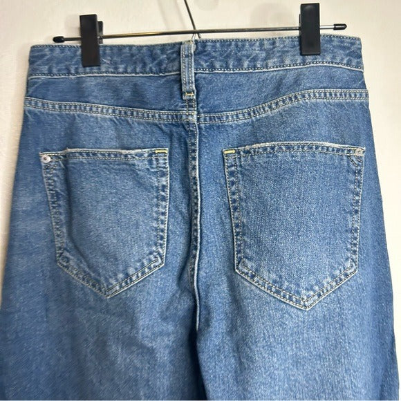 Anthropologie Pilcro 100% Cotton High Rise Straight Leg Jean