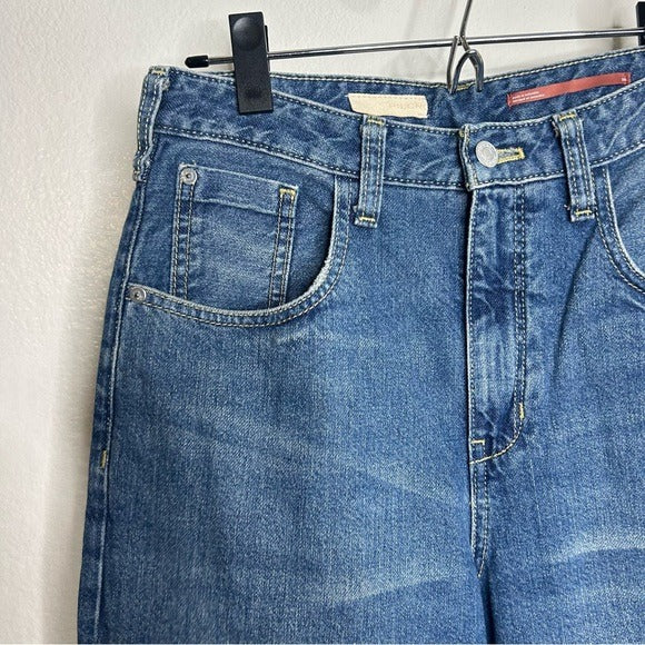 Anthropologie Anthropologie Pilcro 100% Cotton High Rise Straight Leg Jean - Cotton, Denim