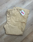 Nation LA 100% Pima Cotton Lucia Drawstring Wide Leg Pant in Toffee