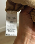 Nation LA 100% Pima Cotton Lucia Drawstring Wide Leg Pant in Toffee