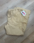Nation LA 100% Pima Cotton Lucia Drawstring Wide Leg Pant in Toffee