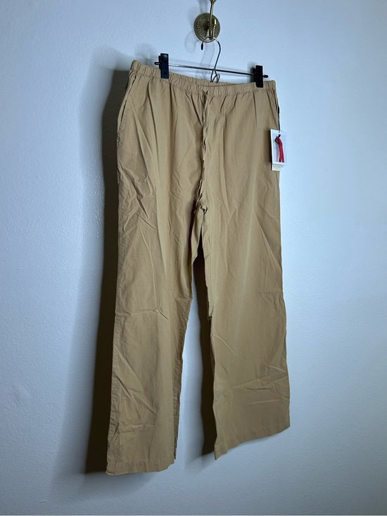 Nation LA 100% Pima Cotton Lucia Drawstring Wide Leg Pant in Toffee